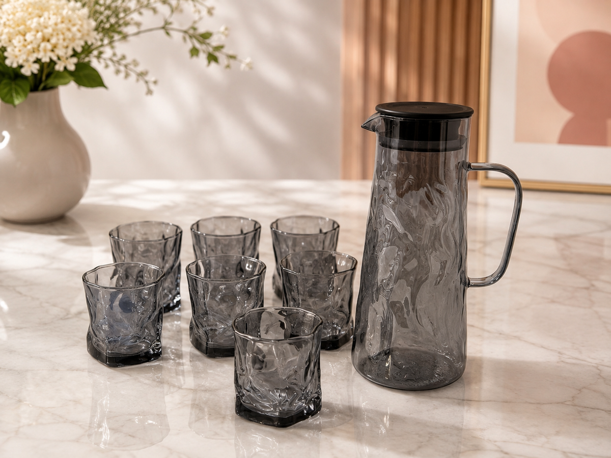Water set 7psc black