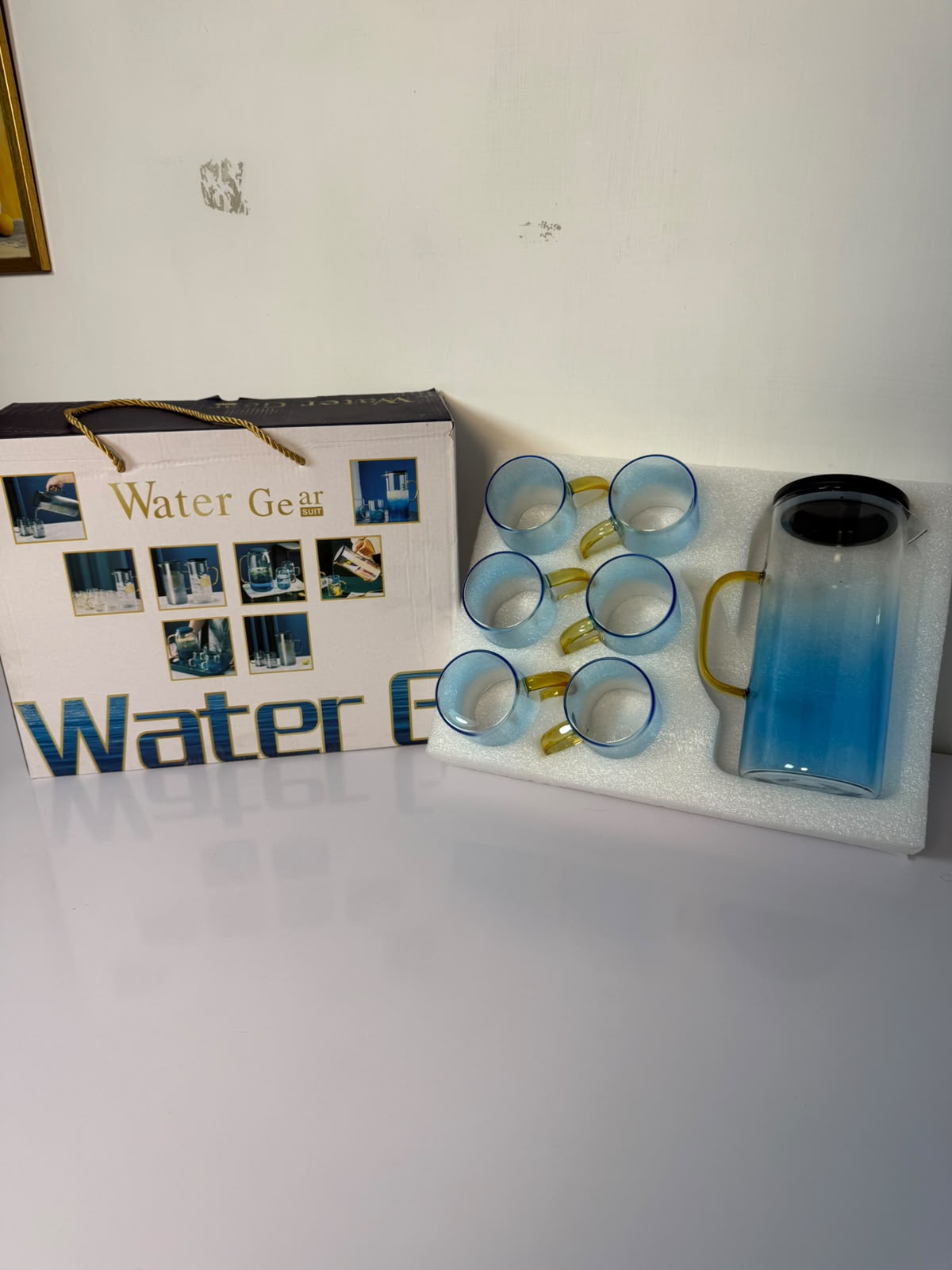 Jingzhi 7Pcs Water Set Blue