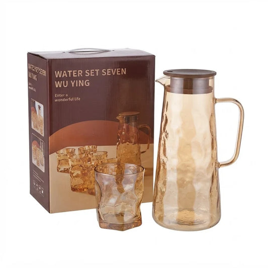 7Pcs Amber Water Set