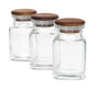 3Pcs Storage Glass Jar Set