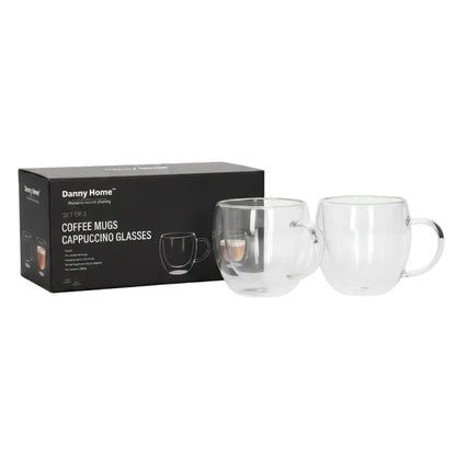 2Pcs D-Walled Mug Set