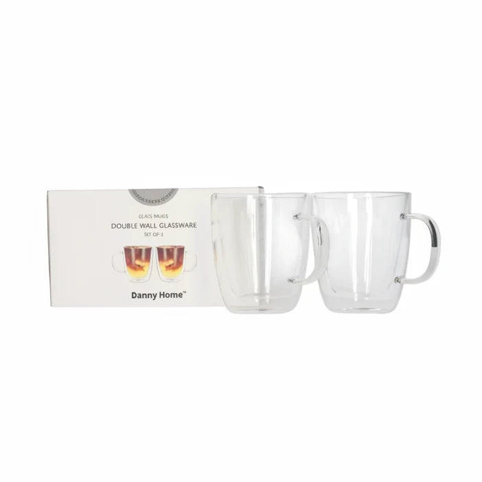2Pcs D-Walled Mug Set