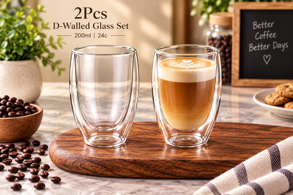 2Pcs D-Walled GlassSet