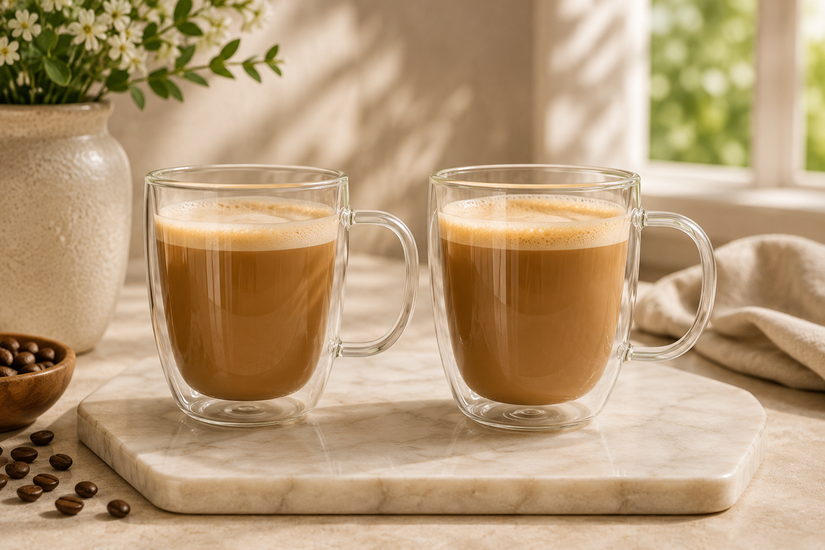 2Pcs D-Walled Mug Set