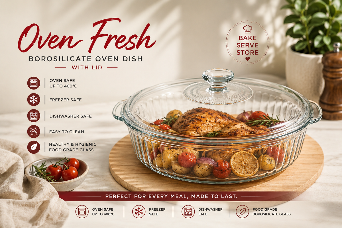 Borosilicate Glass Casserole Pot