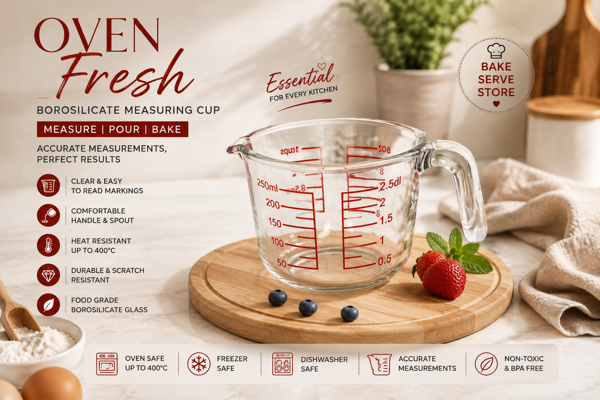 Borosilicate Glass Measuring Cup