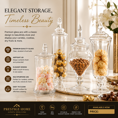 GlassJar 4Pcs Set