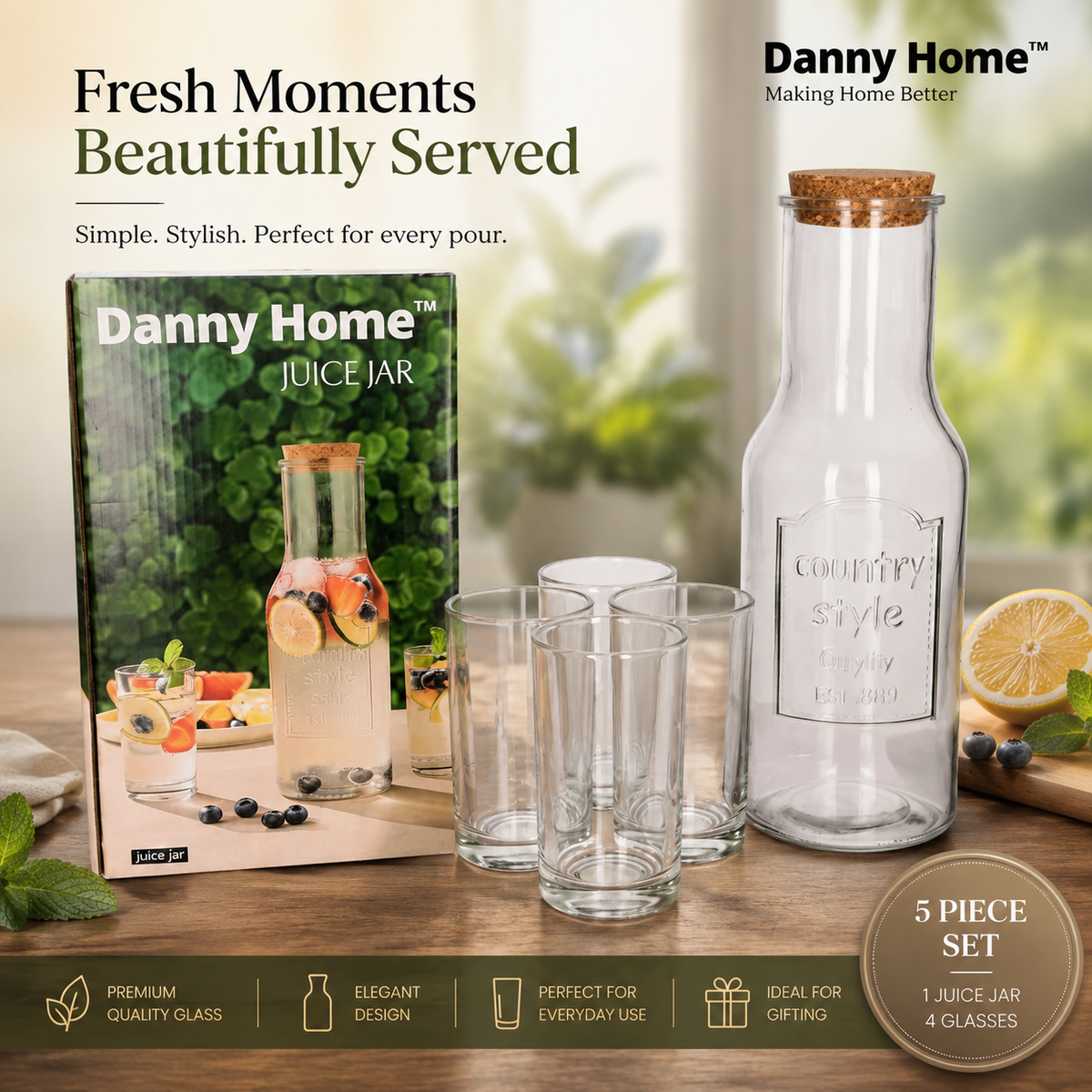 Drinking Bottle 5Pcs Set