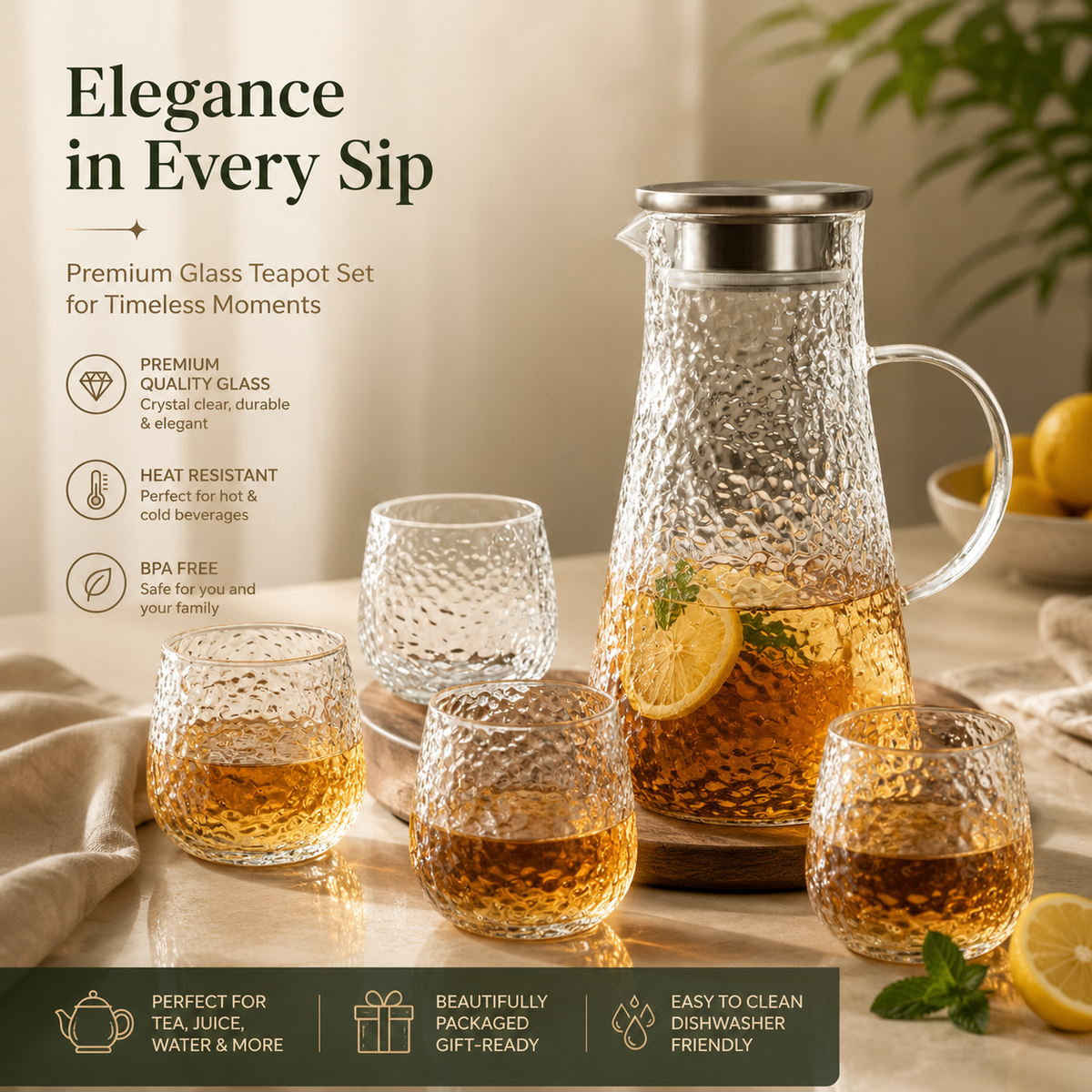 5Pcs Tea Pot Set