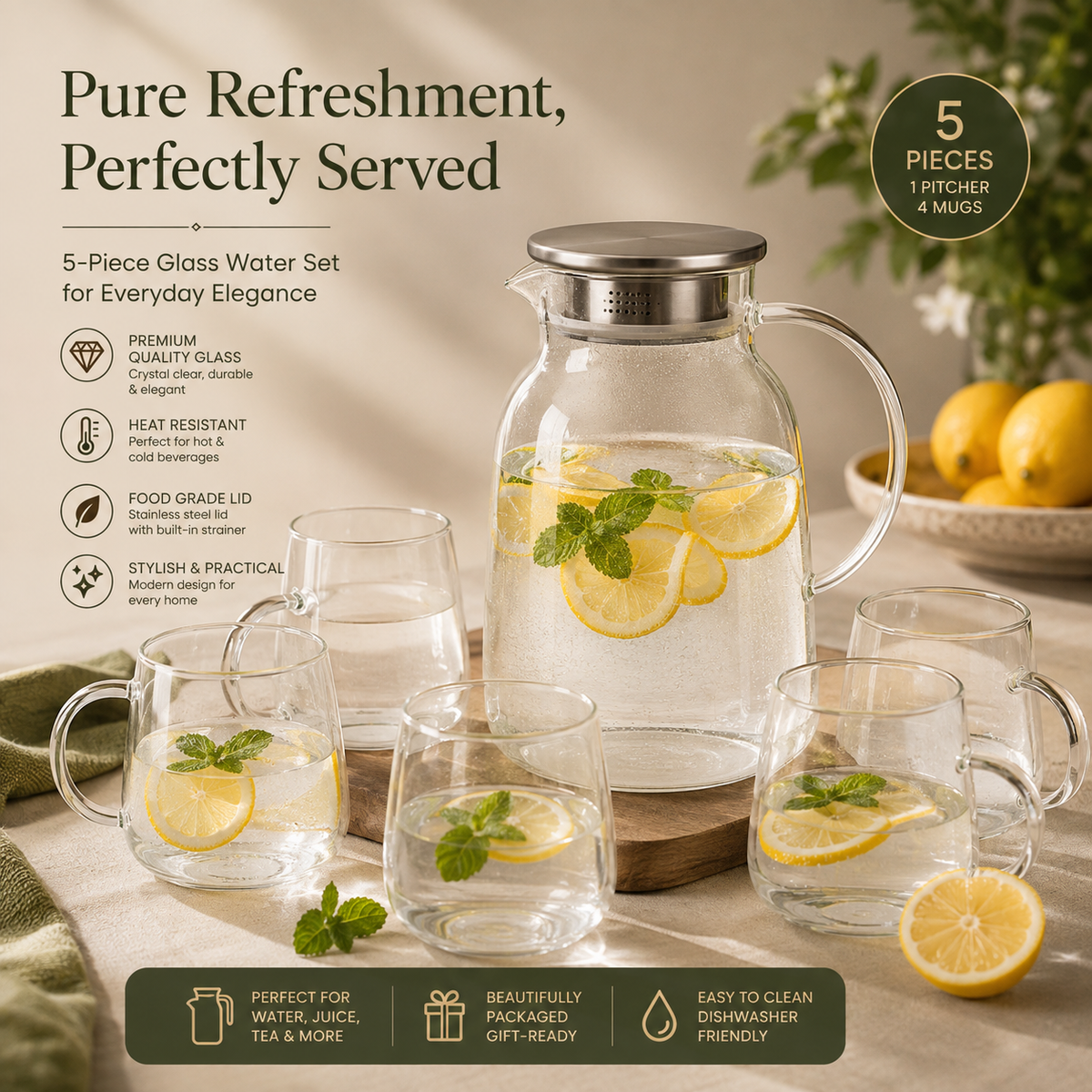 Water Set Borosilicate