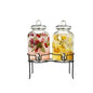 Dispencer 2Pcs Set Glass