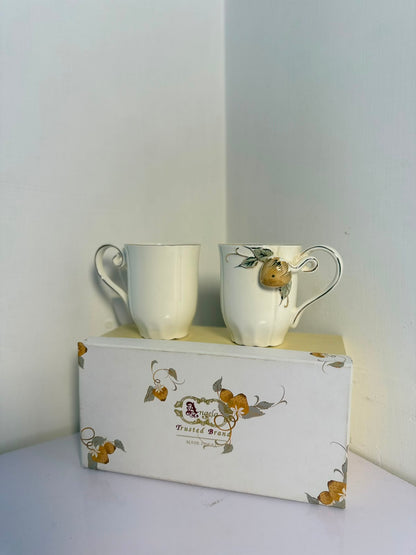 Angela Ceramic Mug Set - 2Pcs