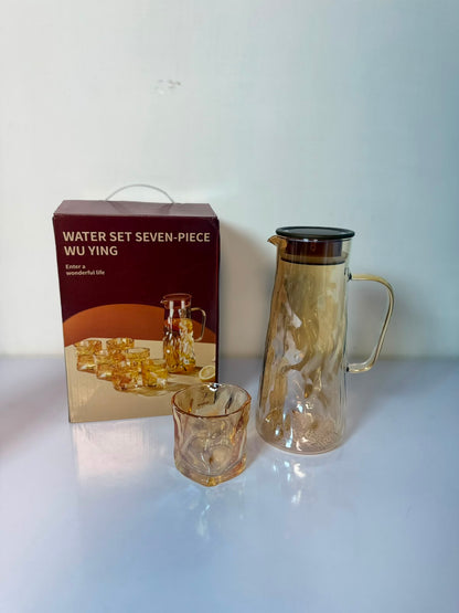7Pcs Amber Water Set