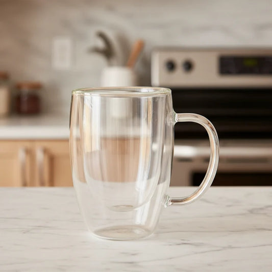 2Pcs Double-Walled Mug Set
