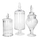 Glass Storage 3 Pcs Jar Set