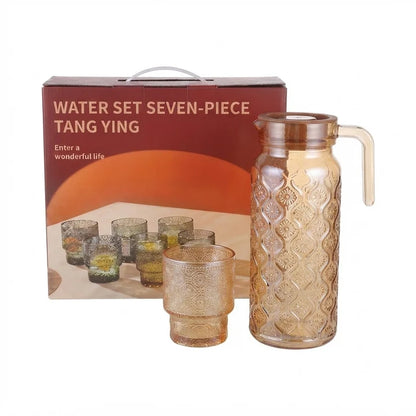 7Pcs Amber Water Set